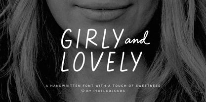Girly and Lovely Font Poster 1