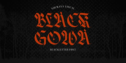 Black Gowa Font Poster 1