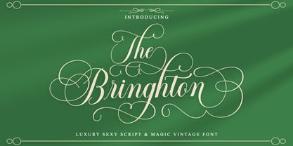 The Bringhton Font Poster 1