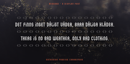 Midgard Font Poster 3