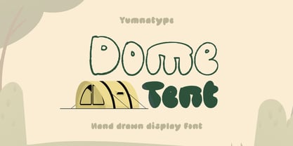 Dome Tent Font Poster 1