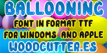 Ballooning Font Poster 5