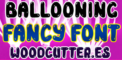 Ballooning Font Poster 1