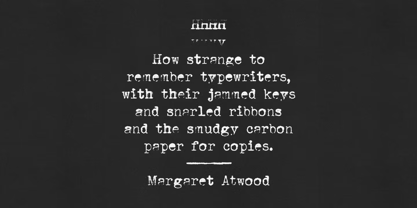 Mystery Typewriter Font Poster 4