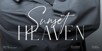 Sunset Heaven Font Poster 1