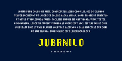 Jubrnilo Font Poster 5