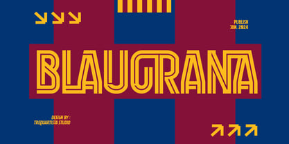Blaugrana Font Poster 1
