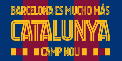 Blaugrana Font Poster 4