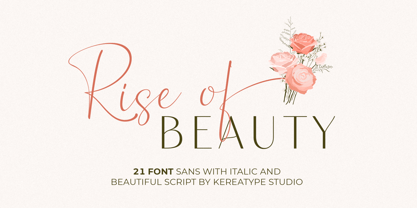 Rise of Beauty Font Poster 1