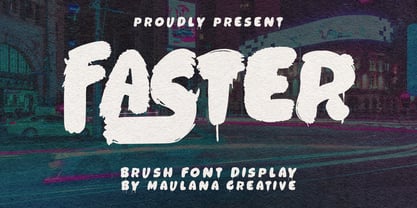 MC Faster Brush Font Poster 1