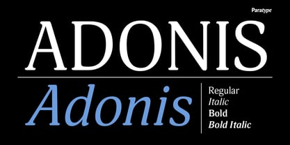 Adonis Font Poster 1