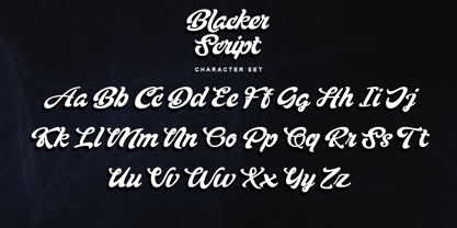 Blacker Script Font Poster 9