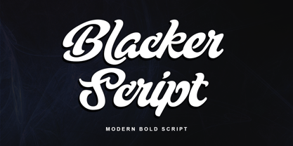 Blacker Script Font Poster 1