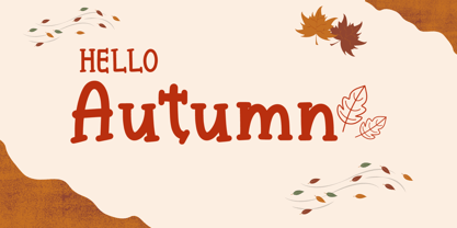 Awesome Autumn Font Poster 2