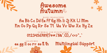 Awesome Autumn Font Poster 8