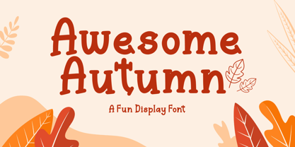 Awesome Autumn Font Poster 1