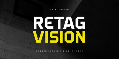 Retag Vision Font Poster 1