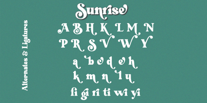 Sunrise Font Poster 9