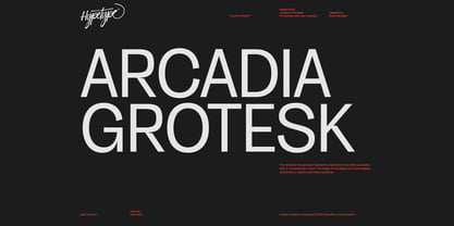 HT Arcadia Grotesk Expanded Font Poster 1