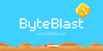 Byte Blast Font Poster 1