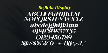 Regiola Display Fuente Póster 10