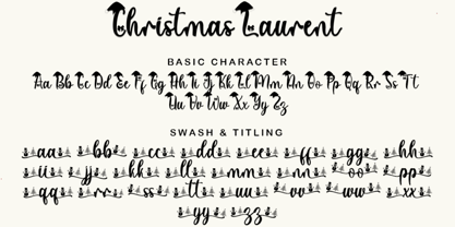 Christmas Laurent Font Poster 6