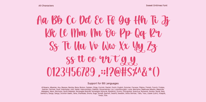 Sweet Ontimes Font Poster 10