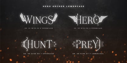 Arrow Hero Font Poster 12