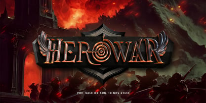 Arrow Hero Font Poster 3