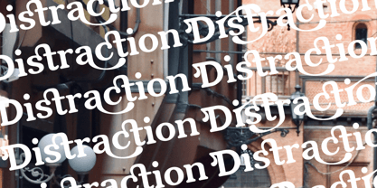 Distraction Font Poster 4