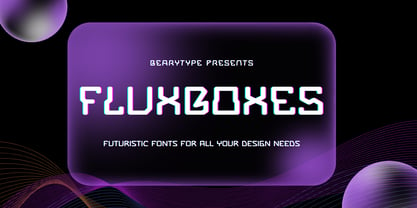 Flux Boxes Font Poster 1