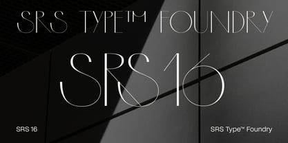 SRS 16 Font Poster 1