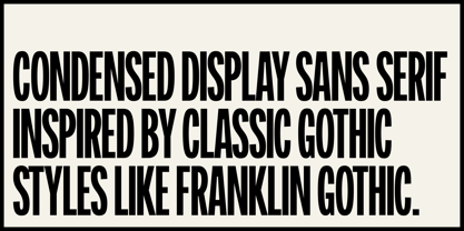 GS Franklin Ave. Font Poster 2