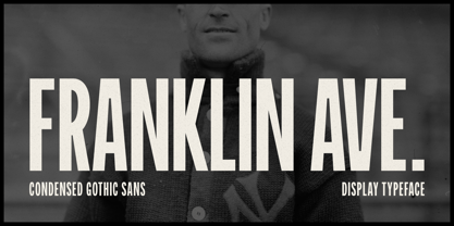 GS Franklin Ave. Font Poster 1