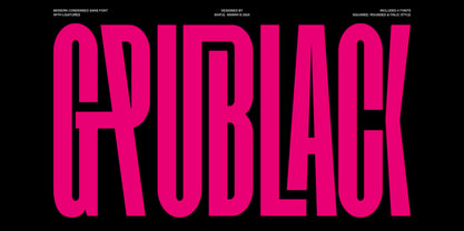 Grublack Font Poster 1