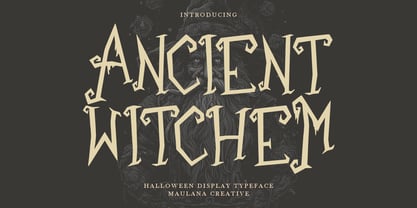 Ancient Witchem Font Poster 1