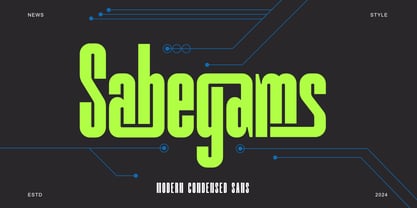 Sabegams Font Poster 1