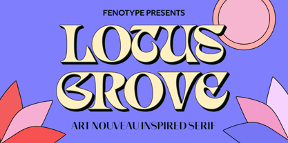 Lotus Grove Font Poster 12