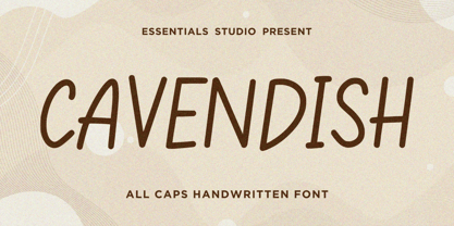 Cavendish Font Poster 1
