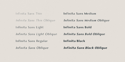 Infinita Sans Font Poster 3