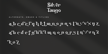 Tango Silver Font Poster 9
