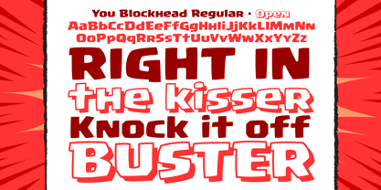 You Blockhead Font Poster 2