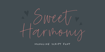 Sweet Harmony Font Poster 1