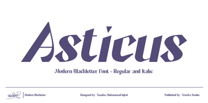 Asticus Font Poster 1