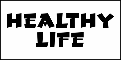 Healthy Life JNL Font Poster 2