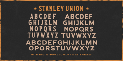 Stanley Union Font Poster 7
