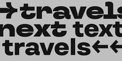 TT Travels Text Font Poster 15