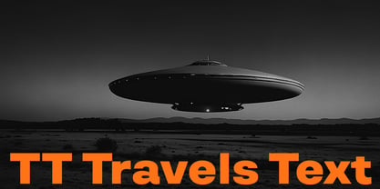 TT Travels Text Font Poster 1