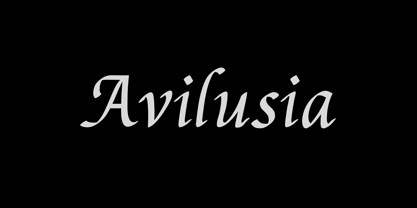 Avilusia Font Poster 1