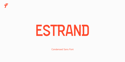 Estrand Font Poster 1
